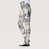 Leggings Rétros guêtres de style de l'itinéraire 66 (Gauche)
