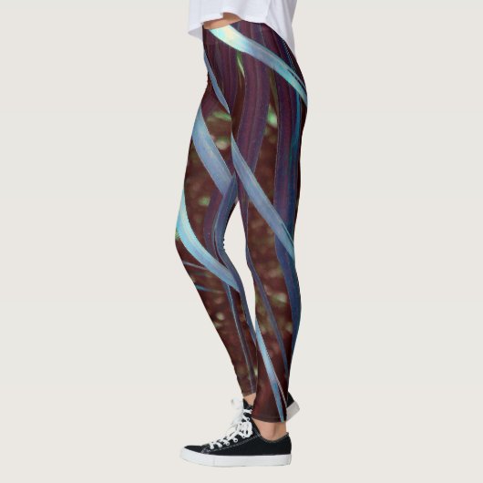 Leggings Rêve de Palmetto Bleu (Gauche)