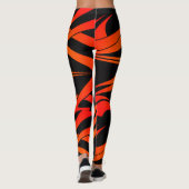 Leggings rêve| légendes de contrôle noir et orange (Dos)