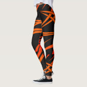 Leggings rêve| légendes de contrôle noir et orange (Gauche)