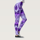 Leggings Rêves arc-en-ciel à fleurs violettes (Droite)
