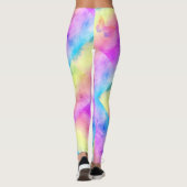 Leggings [Rêves d'aquarelle] Papillon aux couleurs pastel d (Dos)