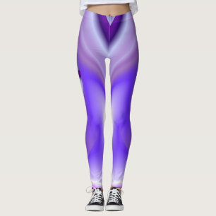 Leggings Rêves d'arc-en-ciel à fleurs violettes