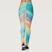 Leggings Rêves de piscine à marée tropicale (Dos)