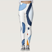 Leggings Rêves de points quantiques Abstraits (Devant)