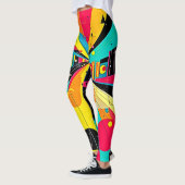 Leggings Rêves vifs : une odyssée néon (Gauche)
