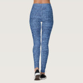 Leggings Revêtement bleu blanc Denim - Regarder l'image (Dos)
