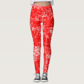 Leggings Revêtement rouge (Devant)