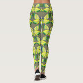 Leggings rhinestone-inspired geometric butterfly (Dos)