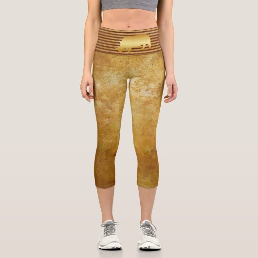 Leggings Rhino Gold Capri (Recto)