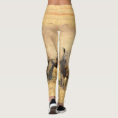Leggings rhinocéros mignons en afrique (Dos)