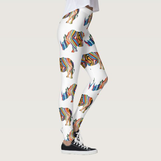 Leggings Rhinoceros Psychedelic Zebra (Droite)