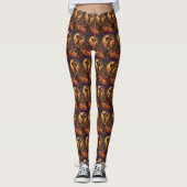 Leggings Rhodesian Ridgeback Chien Halloween sorcier Citrou (Devant)