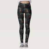 Leggings Rhodesian Ridgeback Halloween effrayant (Devant)