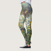 Leggings "Rhododendrons et abeille" (Gauche)