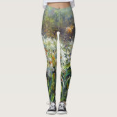 Leggings "Rhododendrons et abeille" (Devant)