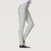 Leggings Rhombus gris, vert, rose sur un blanc (Droite)
