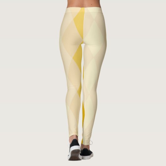 Leggings Rhombus jaune (Dos)