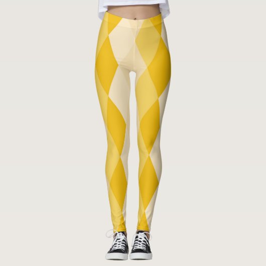Leggings Rhombus jaune (Devant)