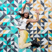 Leggings Rhombus jaune