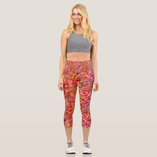 Leggings Rhubarb & Lemon Pie Capri (Recto)