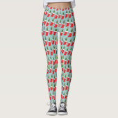 Leggings Rick et Morty | Motif de Noël Pickle Rick (Devant)