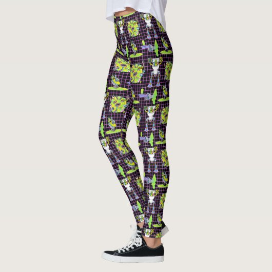 Leggings RICK ET MORTY™| Motif du portail de collage (Gauche)
