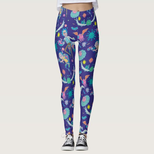 Leggings RICK ET MORTY™| Parmi les Motifs de cellules infec (Devant)