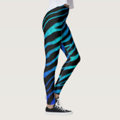 Leggings Ripped SpaceTime Stripes - Blue/cyan (Droite)