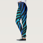 Leggings Ripped SpaceTime Stripes - Blue/cyan (Gauche)