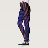 Leggings Ripped SpaceTime Stripes - orange/bleu (Gauche)