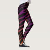 Leggings Ripped SpaceTime Stripes - orange/Purple (Droite)