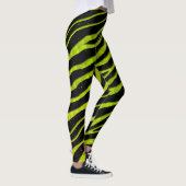 Leggings Ripped SpaceTime Stripes - yellow/lime (Droite)