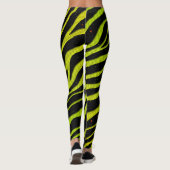 Leggings Ripped SpaceTime Stripes - yellow/lime (Dos)