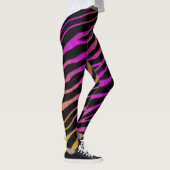 Leggings Ripped SpaceTime Stripes - Yellow/pink (Droite)