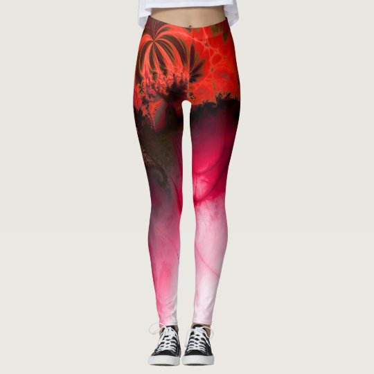 Leggings Ripple effet (red)