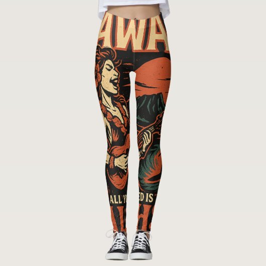 Leggings "Rising ALOHA" Debut Album (Devant)