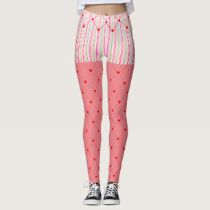 Leggings Rivages tendance amusants Regarder les coeurs