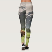 Leggings Rive de l'Alaska, grizzli (Dos)