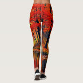 Leggings Rivière forestière d'automne (Dos)
