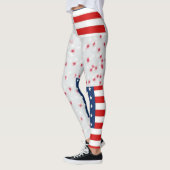 Leggings rmdesignflo55 dessin USA Drapeau sur un arrière - (Gauche)