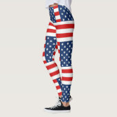 Leggings rmdesignflo55 USA Drapeau sur un arrière - plan ro (Gauche)