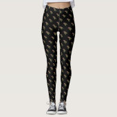 Leggings robin avec feuilles de lierre motif oiseaux sauvag (Devant)