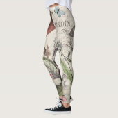 Leggings Robin Elegant Bird Butterfly French Art (Gauche)