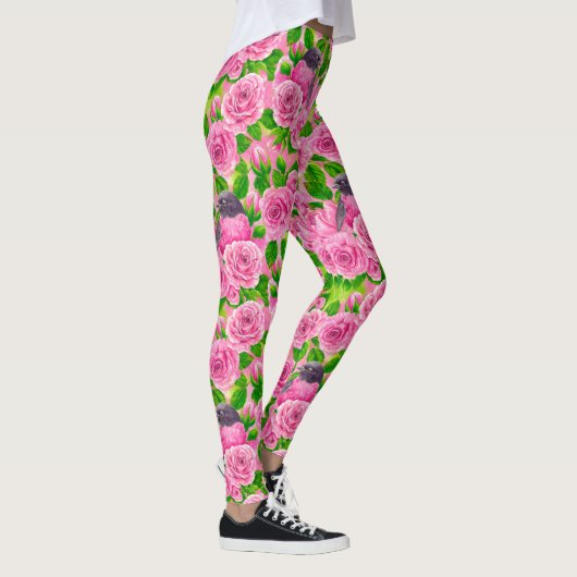 Leggings Robin rose et rose (Droite)
