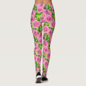 Leggings Robin rose et rose (Dos)