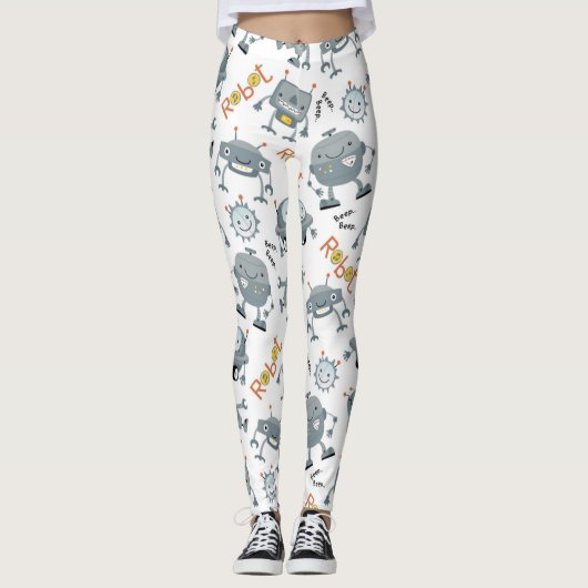 Leggings Robot amiable (Devant)