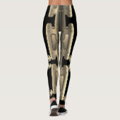 Leggings Robot Android Métallique Doré (Dos)