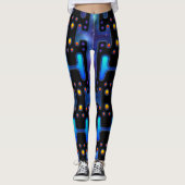 Leggings Robot Android Synthétique des Années 80 Cosmique R (Devant)