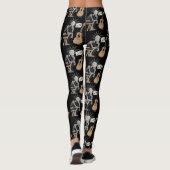 Leggings Robot de musique confus (Dos)